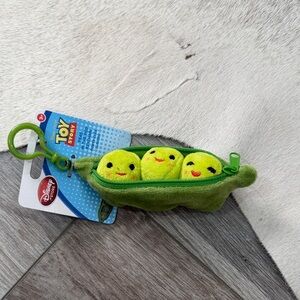 Disney Toy Story Green Peas in the Pod Plush Keychain